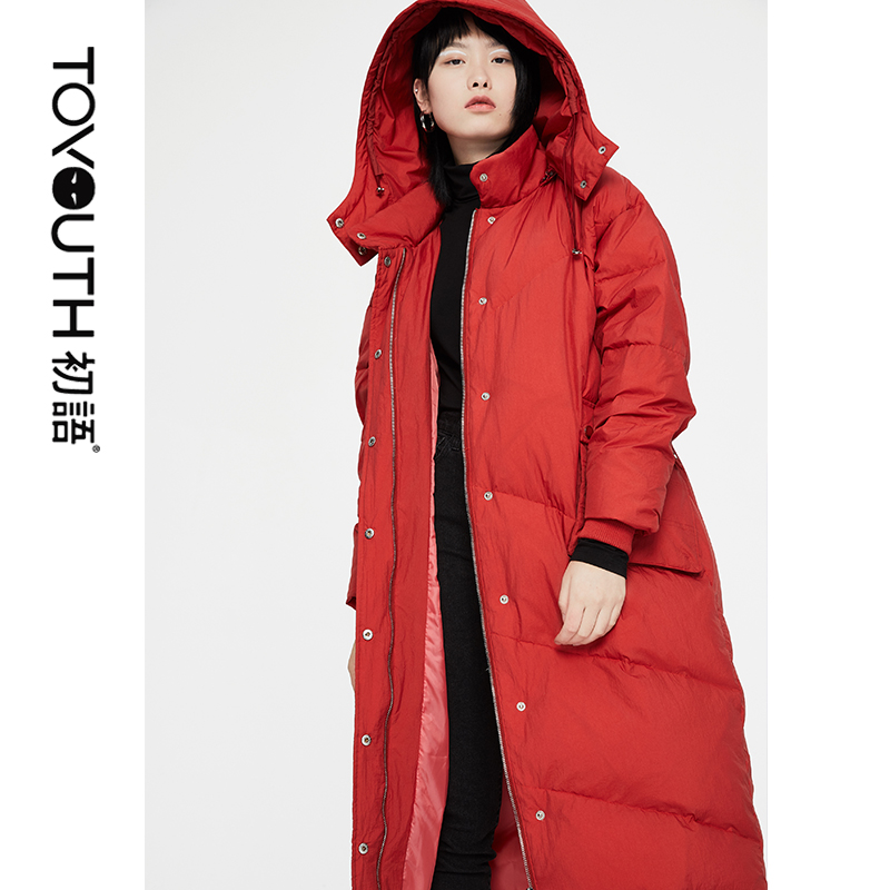 Toyouth Winter Long Down Jacket Thicken Warm White Duck Down Coat For Women Hat Detachable Long Sleeve Outwear Coat, Black
Toyouth Winter Long Down Jacket Thicken Warm White Duck Down Coat For Women Hat Detachable Long Sleeve Outwear Coat, Black