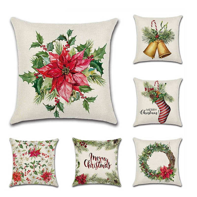 Christmas Stocking Bell Garland Pattern Christmas Pillow Case Decorative Throw Pillow Cover for Indoor New Year Gift
Christmas Stocking Bell Garland Pattern Christmas Pillow Case Decorative Throw Pillow Cover for Indoor New Year Gift