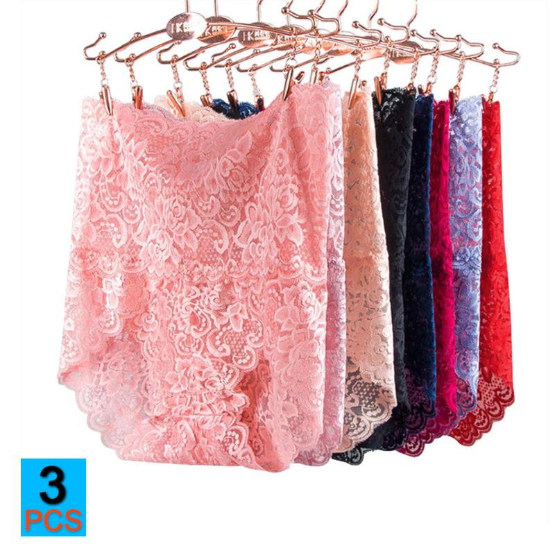 3pcs/Lot Panties Women Lace Underwear High Waist Sexy Seamless Briefs Female XXXL Big Size Lingerie Full Lace Breathable New Hot, Red black violet
3pcs/Lot Panties Women Lace Underwear High Waist Sexy Seamless Briefs Female XXXL Big Size Lingerie Full Lace Breathable New Hot, Red black violet