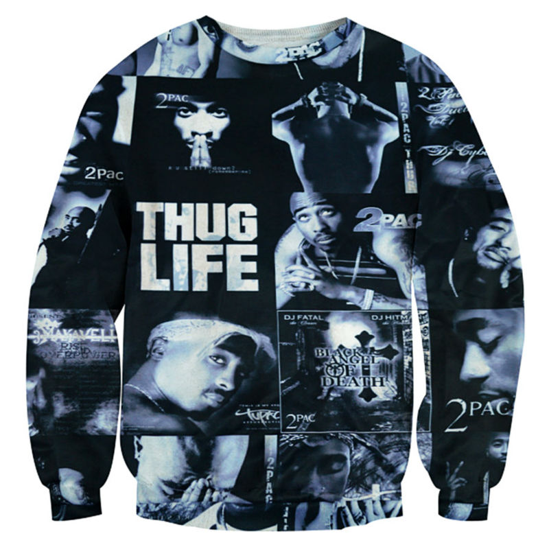 New Fashion Singer Rapper Tupac 2pac Sweatshirt Men Women 3D Print 3D Funny Long Sleeve Tracksuit Pullover Outerwear Casual Tops W95, Multi
New Fashion Singer Rapper Tupac 2pac Sweatshirt Men Women 3D Print 3D Funny Long Sleeve Tracksuit Pullover Outerwear Casual Tops W95, Multi