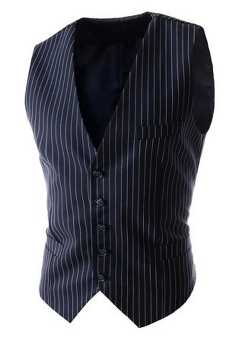 Zogaa New Arrival Vests For Men Slim Fit Mens Suit Vest Male Waistcoat Business Slim Fit Vest Solid Color Sleeveless Colete