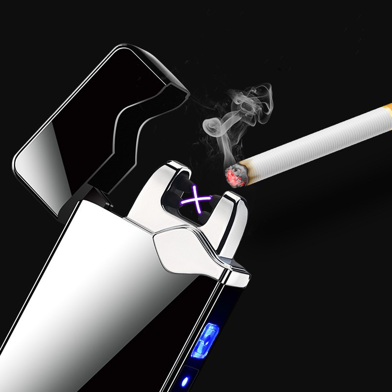 USB Cigarette Lighter Electronic Charged Lighters Metal Double Fire Cross Twin Arc Pulse Electric Lighter Windproof Lighters
USB Cigarette Lighter Electronic Charged Lighters Metal Double Fire Cross Twin Arc Pulse Electric Lighter Windproof Lighters