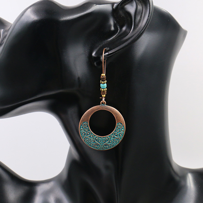 Hot Fashion Jewelry Women's Circular Hollow Out Vintage Earrings Beads Dangle Earrings S730
Hot Fashion Jewelry Women's Circular Hollow Out Vintage Earrings Beads Dangle Earrings S730