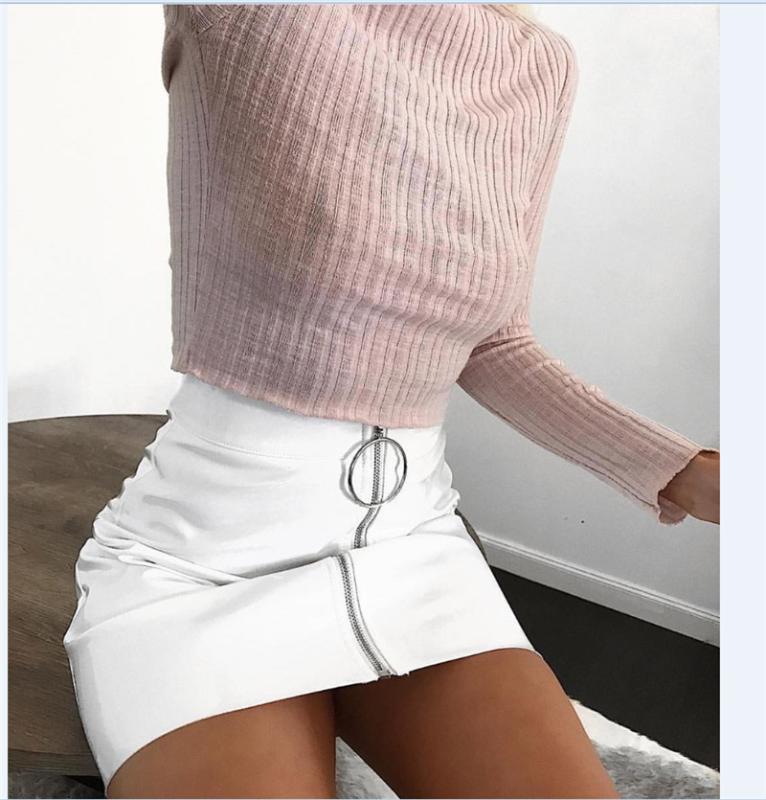 Sexy Women Fashion High Waist Zip Faux Leather Short Pencil Bodycon Mini Skirt Solid White Skirt, Black
Sexy Women Fashion High Waist Zip Faux Leather Short Pencil Bodycon Mini Skirt Solid White Skirt, Black
