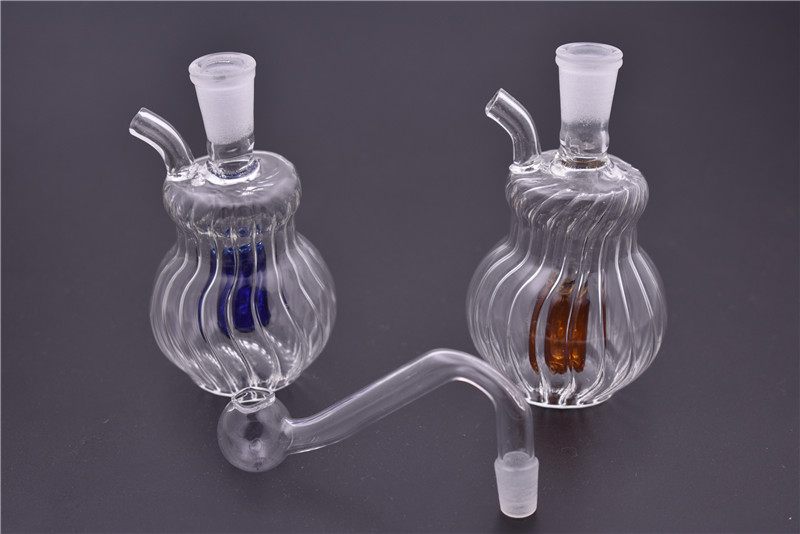 New arrive Inner stripe water pipes mini Oil Rig bongs Portable Bubbler 10mm female Joint glass bongs for smoking pipe