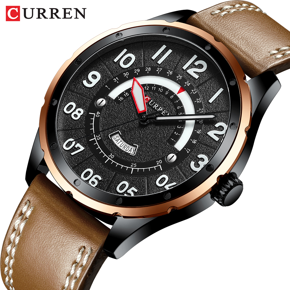 CURREN Brand Luxury Man Watch New Fashion Quartz Watches Men Leather Strap Wristwatch for Men Date Clock Male Casual Style, Slivery;brown
CURREN Brand Luxury Man Watch New Fashion Quartz Watches Men Leather Strap Wristwatch for Men Date Clock Male Casual Style, Slivery;brown