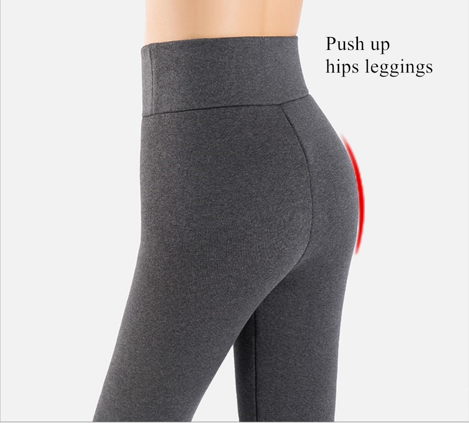 Russian Winter Thicken Velvet Leggings Women Lambswool Cashmere Warm Workout Leggings High Waist Winter Pants Leggings Plus Size CJ191206