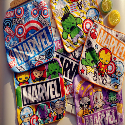 Small square towel cartoon boy cartoon character of cotton square towel small hand