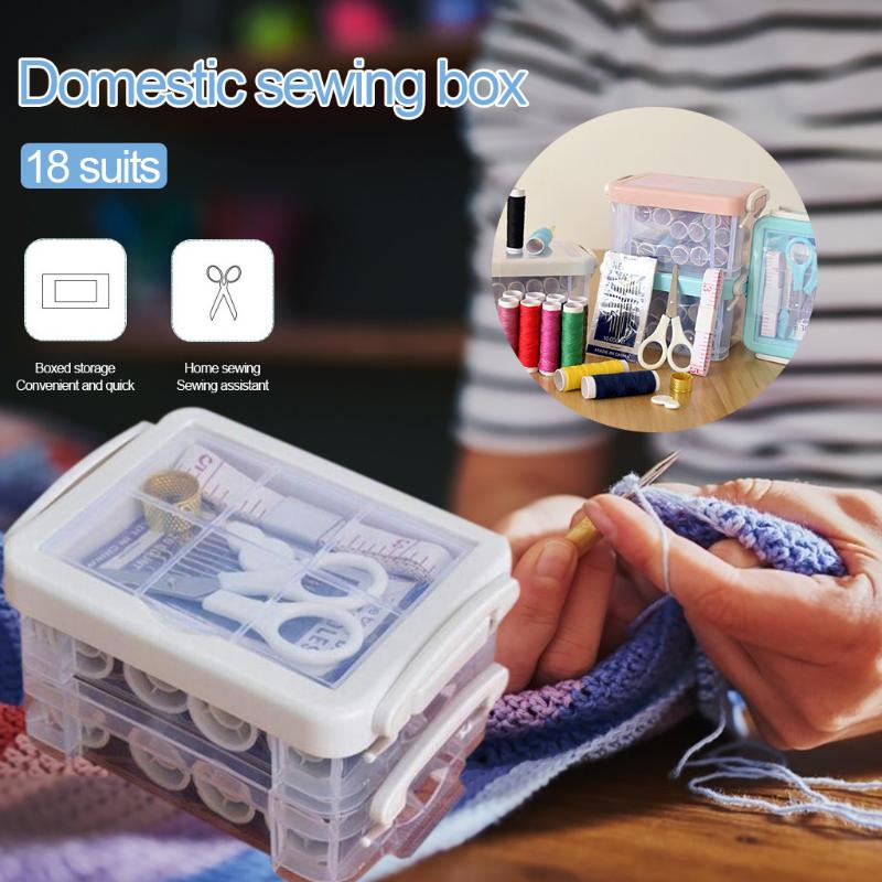 Mini Portable Sewing Tools chest Home Travel Thread Threader Needle Tape Measure Scissor Storage Box Sewing Kit L*5
Mini Portable Sewing Tools chest Home Travel Thread Threader Needle Tape Measure Scissor Storage Box Sewing Kit L*5