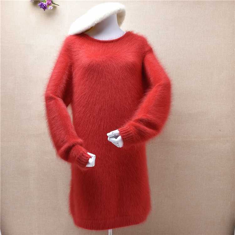 Top quality real mink cashmere knitted winter long thick warm pullover christmas red dress angora fur knitted jumper sweater top, Body80cm chest96cm
Top quality real mink cashmere knitted winter long thick warm pullover christmas red dress angora fur knitted jumper sweater top, Body80cm chest96cm