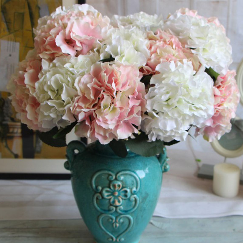 New 5 fork Heads Artificial Flowers Hydrangea Bouquet Silk Flower Real Touch Fake Flower For DIY Home Wedding birthday Decor P10
New 5 fork Heads Artificial Flowers Hydrangea Bouquet Silk Flower Real Touch Fake Flower For DIY Home Wedding birthday Decor P10