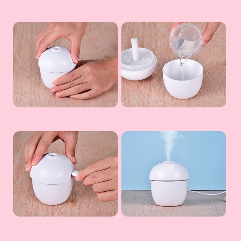 Air Humidifier USB Aroma Diffuser Ultrasonic Cool Mist Purifier 7 Color Change LED Night Light For Office Home