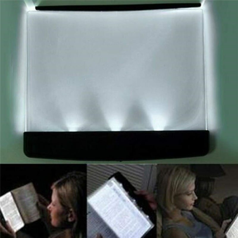 LED Book Light Reading Night Light Flat Plate Portable Novelty Lightwedge Led Desk Lamp for Home Indoor Kids Bedroom