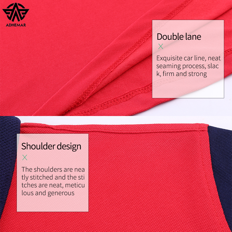 Adhemar breathable golf shirt fashionable t-shirt for men with collar short sleeve outdoors sports clothes for women