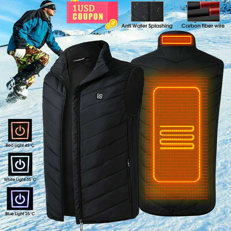 Men Women Electric Heated Vest Sleeveless Waistcoat Coat USB Thermal Clothing Winter Heating Jacket Outerwear Male Heated Vest, Black vest
Men Women Electric Heated Vest Sleeveless Waistcoat Coat USB Thermal Clothing Winter Heating Jacket Outerwear Male Heated Vest, Black vest