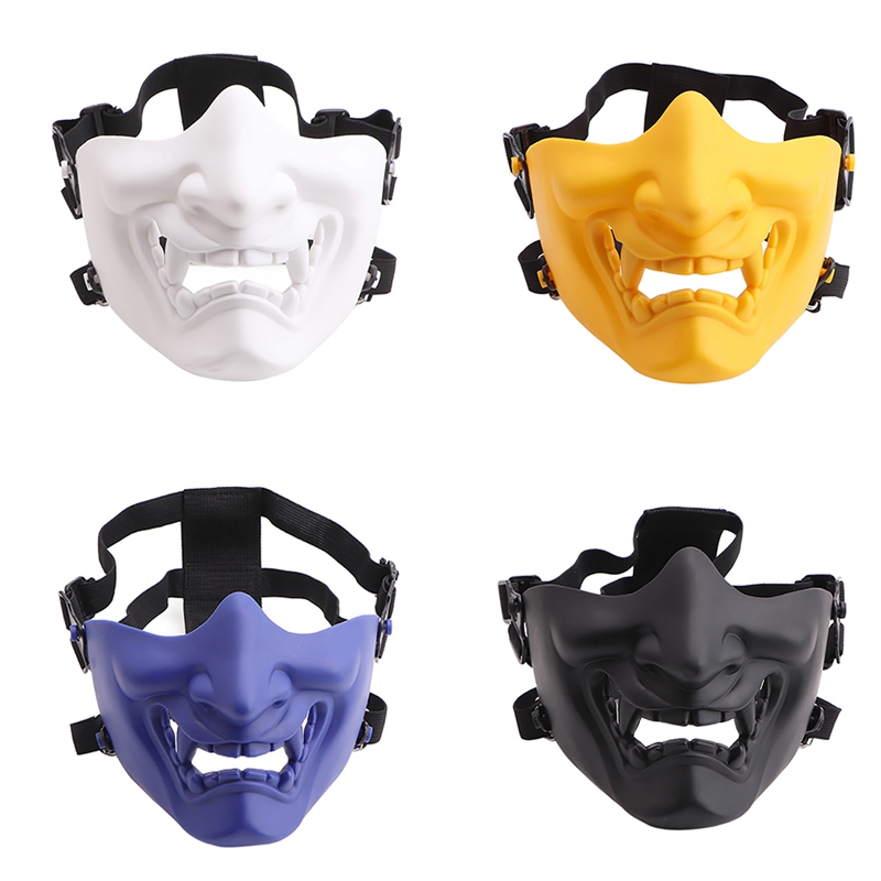 Half Mask Ghost Shape Adjustable Tactical Protection Outdoor Camping Hunting Halloween Sportswear Accessories, White
Half Mask Ghost Shape Adjustable Tactical Protection Outdoor Camping Hunting Halloween Sportswear Accessories, White