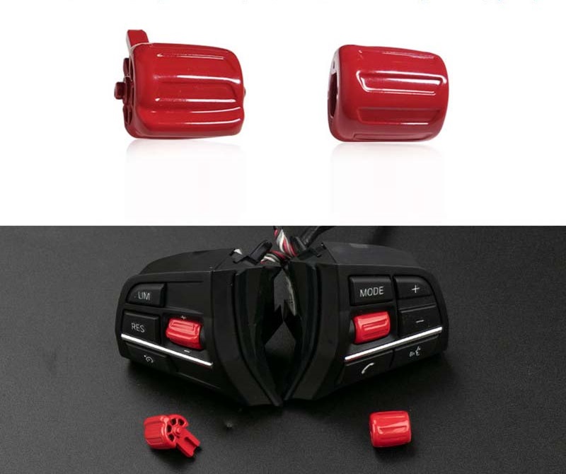 1pair/set Multifunction Car Steering Wheel Auto Switch Accessories Rubber Buttons for 5/7 Series GT F10 F02