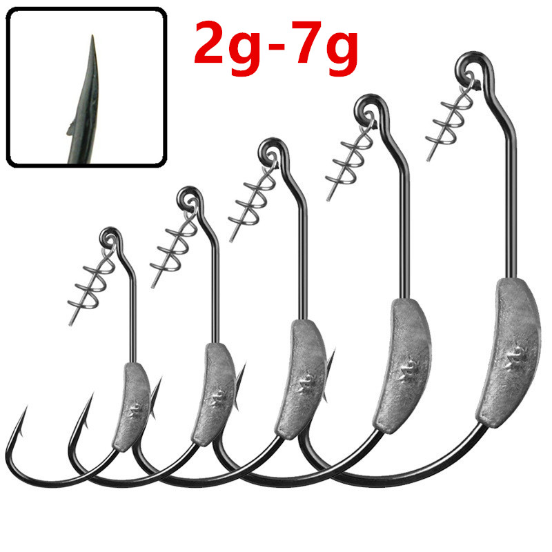 10pcs 2/3/4/5/7g With Lead Crank Hook High Carbon Steel Barbed Fishing Hooks Fishhooks I-012
10pcs 2/3/4/5/7g With Lead Crank Hook High Carbon Steel Barbed Fishing Hooks Fishhooks I-012