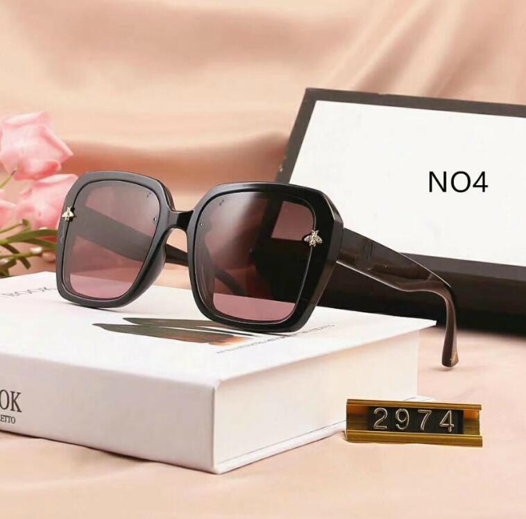 2020 New Summer Women Designer Sunglasses Brand Sunglasses Womens Beach Goggle Glasses UV400 2974 5 Color Super Quality with Box