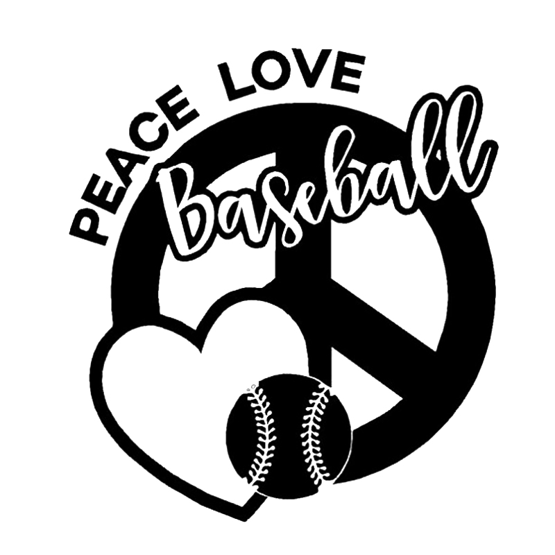 15*13.6cm Peace Love Baseball vinyl decal/sticker peace sign heart Car Accessories Motorcycle Helmet Car Styling, Color
15*13.6cm Peace Love Baseball vinyl decal/sticker peace sign heart Car Accessories Motorcycle Helmet Car Styling, Color