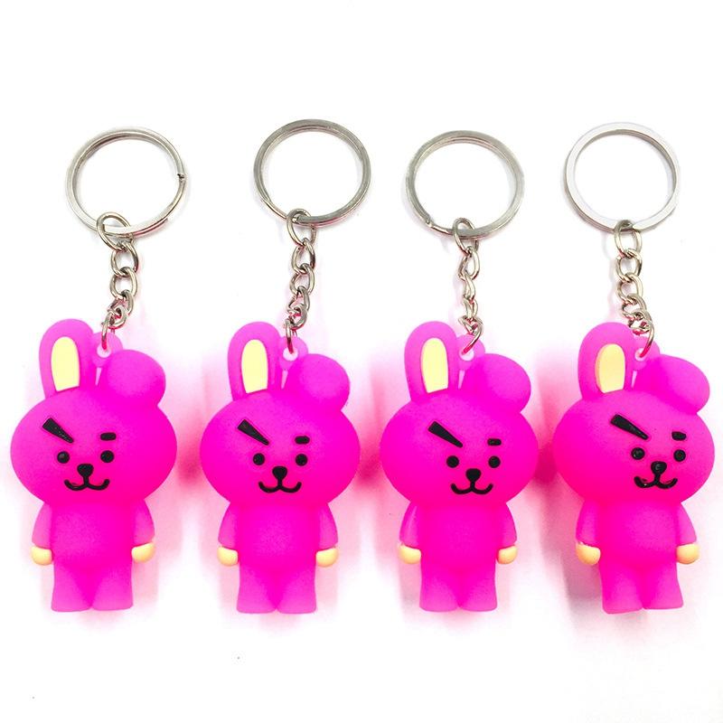 10pcs/Lot Fashion Jewelry Girl Women Female Cute Doll Car Keychain Creative Diy Accessories Key Chains Bags Pendant Party Gifts