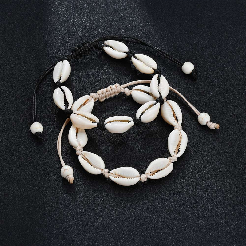 Handmade Shell Bracelets Natural Seashell Hand Knitted Adjustable Rope Bangles for Women Girls Accessories Beaded Strand Beach Jewelry Charm
Handmade Shell Bracelets Natural Seashell Hand Knitted Adjustable Rope Bangles for Women Girls Accessories Beaded Strand Beach Jewelry Charm