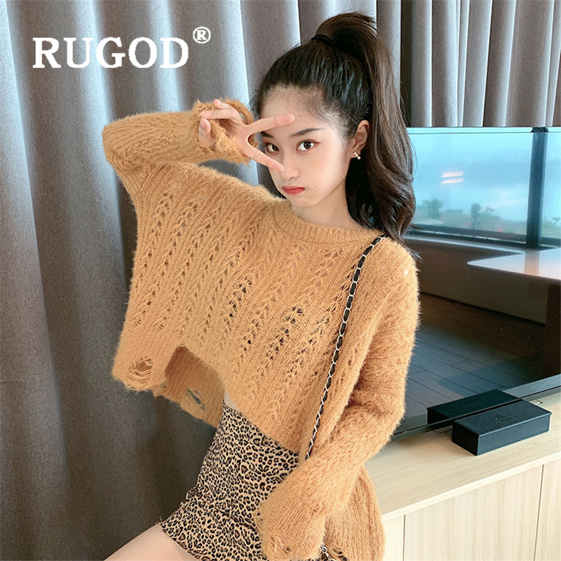 RUGOD Hollow-out Sweater Pullover Irregular Jumpers Winter Tops For Women Knitwear Stripe Korean Style Womens Sweaters 2019, Black
RUGOD Hollow-out Sweater Pullover Irregular Jumpers Winter Tops For Women Knitwear Stripe Korean Style Womens Sweaters 2019, Black
