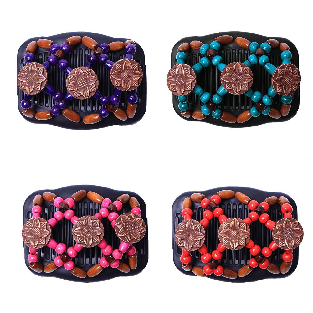 Flower Retro Double Beaded Hair Magic Comb Clip Beads Elasticity Hairpin Stretchy Hair Combs Pins for Women Accessories
Flower Retro Double Beaded Hair Magic Comb Clip Beads Elasticity Hairpin Stretchy Hair Combs Pins for Women Accessories