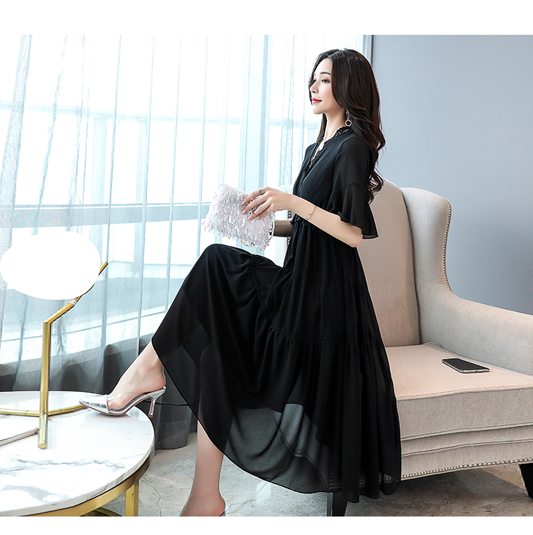 New fashion pregnant women toast clothing bride wedding summer dress high waist cover belly back dress chiffon skirt, Black
New fashion pregnant women toast clothing bride wedding summer dress high waist cover belly back dress chiffon skirt, Black