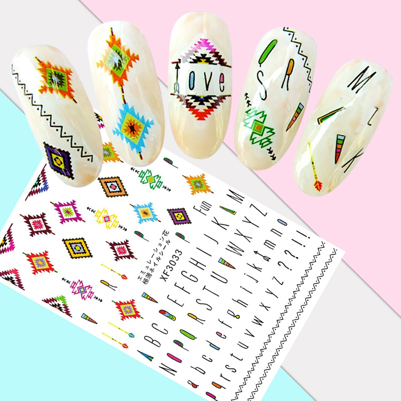 Diy Nail Art Decoration Manicure Umbrella Flower Nail Sticker Bow Nails Stickers Decal Cartoon Dress Up Love Stickers For Nails