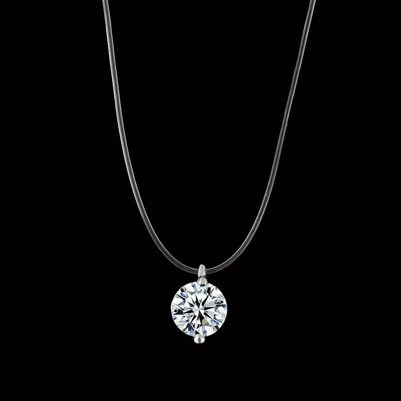 New mermaid tear necklace Meteorite pendant transparent fishing line Invisible women's necklace Jewelry clavicle chain high quality
New mermaid tear necklace Meteorite pendant transparent fishing line Invisible women's necklace Jewelry clavicle chain high quality