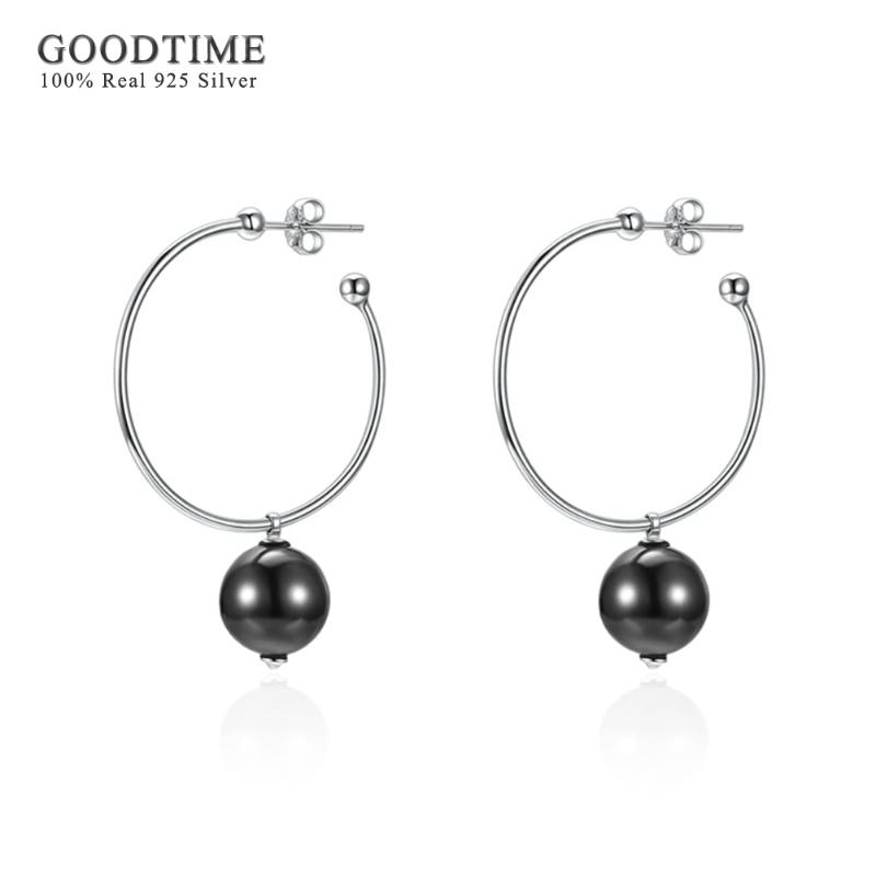 Charm Earrings 925 Sterling Silver Fashionable White / Black Pearl Beads Round Circle Hoop For Women Jewelry Jewellery
Charm Earrings 925 Sterling Silver Fashionable White / Black Pearl Beads Round Circle Hoop For Women Jewelry Jewellery