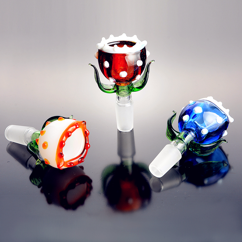 New Piranha plant Glass Bowl Thick Pyrex Glass Bowls with 14mm Colorful Tobacco Herb Water Bong Bowl Piece for Smoking Pack of Three
New Piranha plant Glass Bowl Thick Pyrex Glass Bowls with 14mm Colorful Tobacco Herb Water Bong Bowl Piece for Smoking Pack of Three