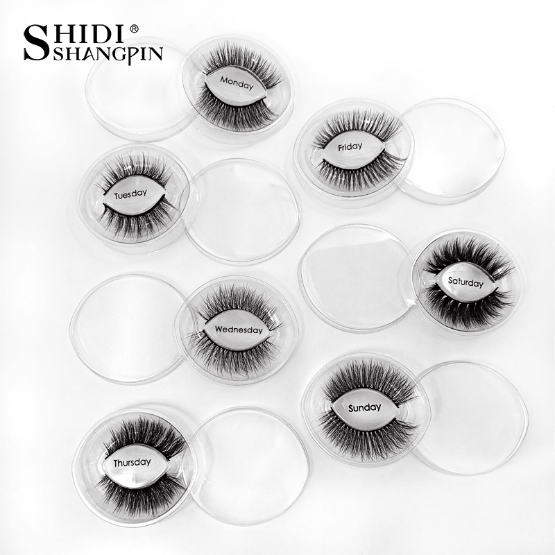 New 7 Pairs 3D Mink Lashes Natural Soft Reusable Handmade 3D Mink False Eyelashes Wispy Mink Lashes Makeup Thick Cilios Eyelash Extensions