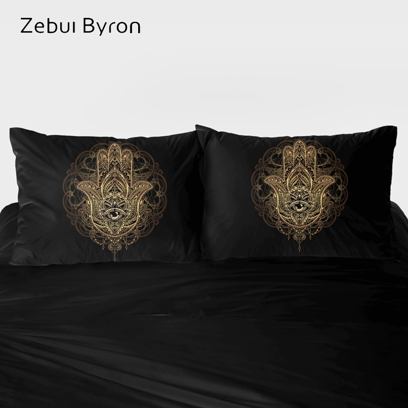 3D Pillow Case Custom,2 PCS Pillowcase,Decorative Pillow Cover 50x70/50x75/50x80,Bedding Black golden Hamsa Hand of Fatima
3D Pillow Case Custom,2 PCS Pillowcase,Decorative Pillow Cover 50x70/50x75/50x80,Bedding Black golden Hamsa Hand of Fatima