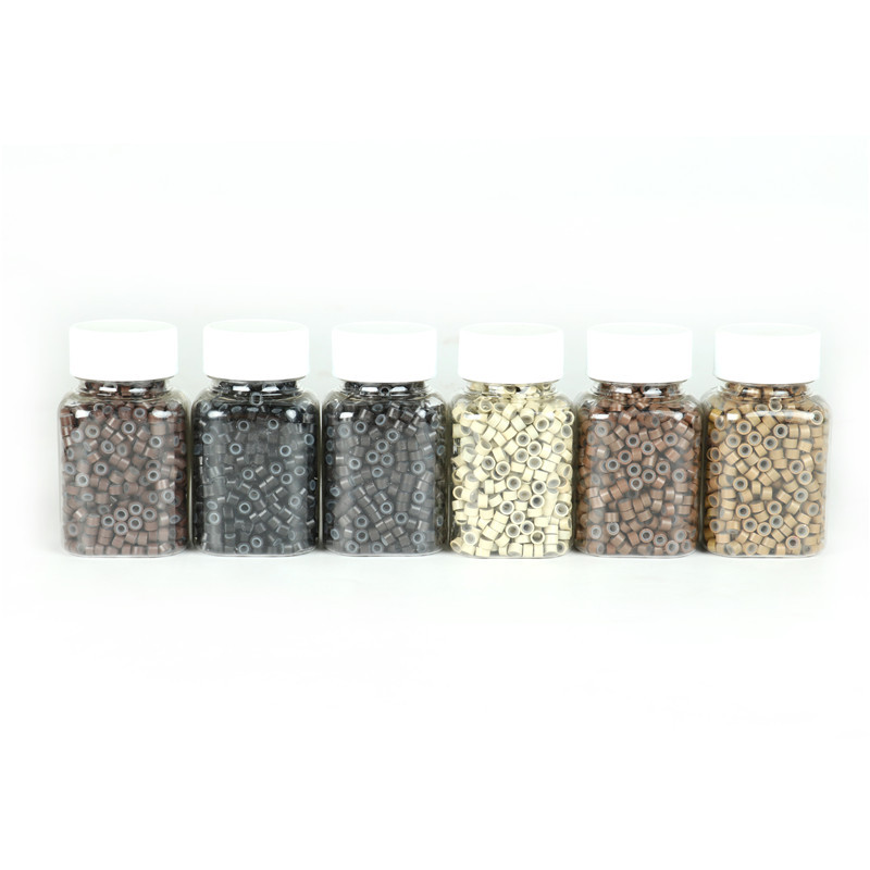 4.5*2.5MM aluminum hair Beads Silicone Micro Rings Hair Extensions Tools Beads Tube For Prebonded Hair Kits 1000pcs/lot
4.5*2.5MM aluminum hair Beads Silicone Micro Rings Hair Extensions Tools Beads Tube For Prebonded Hair Kits 1000pcs/lot