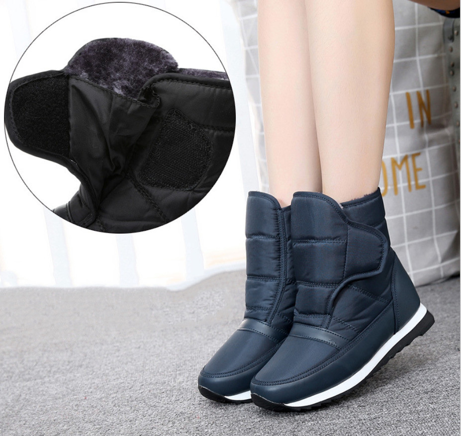 Hot Sale-ens Cotton Shoes Dad plus Velvet Thick Warm Short Boots Elderly Non-Slip Waterproof Flat Shoes, Black 
Hot Sale-ens Cotton Shoes Dad plus Velvet Thick Warm Short Boots Elderly Non-Slip Waterproof Flat Shoes, Black