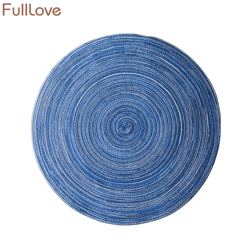 FullLove 2PCS/Set 2018 New Ramie Fabric Round Placemat Coasters Kitchen Table Mat Insulation Coffee Mug Pads Home Textile
FullLove 2PCS/Set 2018 New Ramie Fabric Round Placemat Coasters Kitchen Table Mat Insulation Coffee Mug Pads Home Textile