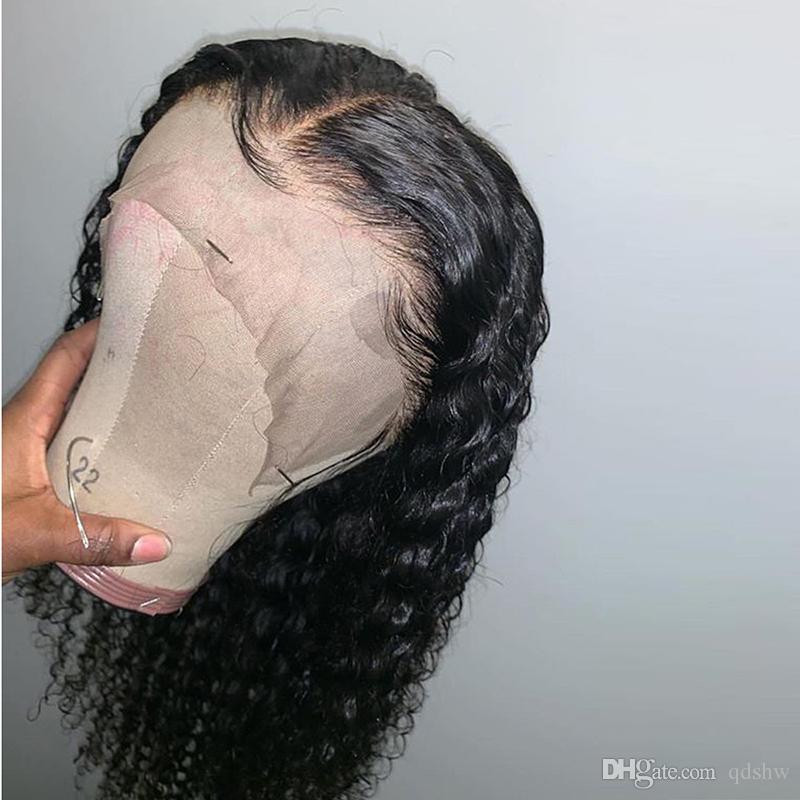 13x4 Frontal HD Lace Wig Transparent Frontal Virgin Malaysian Curly Invisible Knots Lacefront Wigs For Black Women Bleached Knots diva1