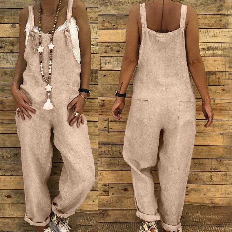 DOUDOULU Womens Linen Long Playsuit Dungarees Harem Pants Ladies Overall Jumpsuit long overalls for women #SS, Gray
DOUDOULU Womens Linen Long Playsuit Dungarees Harem Pants Ladies Overall Jumpsuit long overalls for women #SS, Gray