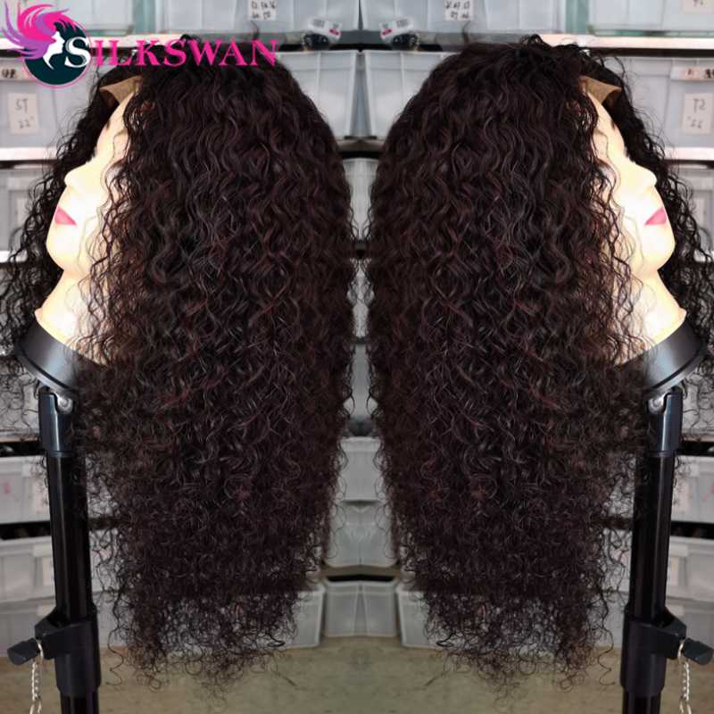 Silkswan Hair 26 28 30 Inch Deep Curly Wig 13x4 Lace Front Wigs Preplucked 150% 250%Density Natural Black Brazilian Remy Hair, Natural color
Silkswan Hair 26 28 30 Inch Deep Curly Wig 13x4 Lace Front Wigs Preplucked 150% 250%Density Natural Black Brazilian Remy Hair, Natural color