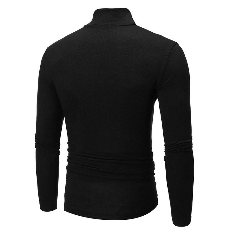 Men's Sweaters Man High Lead Design Long Sleeve Sweater Jacket Solid Knitted Mens Warm Turtleneck Collar Slim Pullover Sweaters