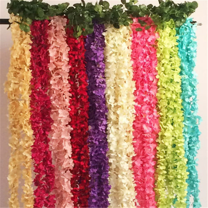 Fashion Beautiful Fake Artificial Flower Silk Hanging Garland Plants Vine Wedding Holiday Party Creative Home Decoration Newly, As photo show
Fashion Beautiful Fake Artificial Flower Silk Hanging Garland Plants Vine Wedding Holiday Party Creative Home Decoration Newly, As photo show
