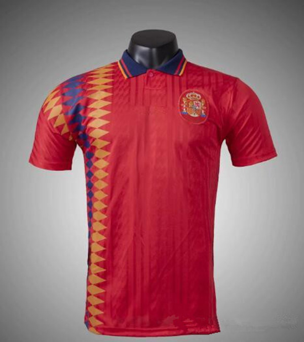 1994 World Cup Spain Soccer Jersey 94 Retro home Espana football Shirt Vintage Classic Collection Maillot Salinas Guardiola Enrique Camiseta, Black;yellow
1994 World Cup Spain Soccer Jersey 94 Retro home Espana football Shirt Vintage Classic Collection Maillot Salinas Guardiola Enrique Camiseta, Black;yellow