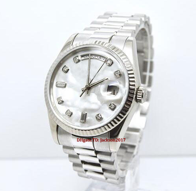 Christmas gift 7 style mens watches 118239 President 18k white Gold silver dial 36mm Automatic Movement 2813, Customize
Christmas gift 7 style mens watches 118239 President 18k white Gold silver dial 36mm Automatic Movement 2813, Customize