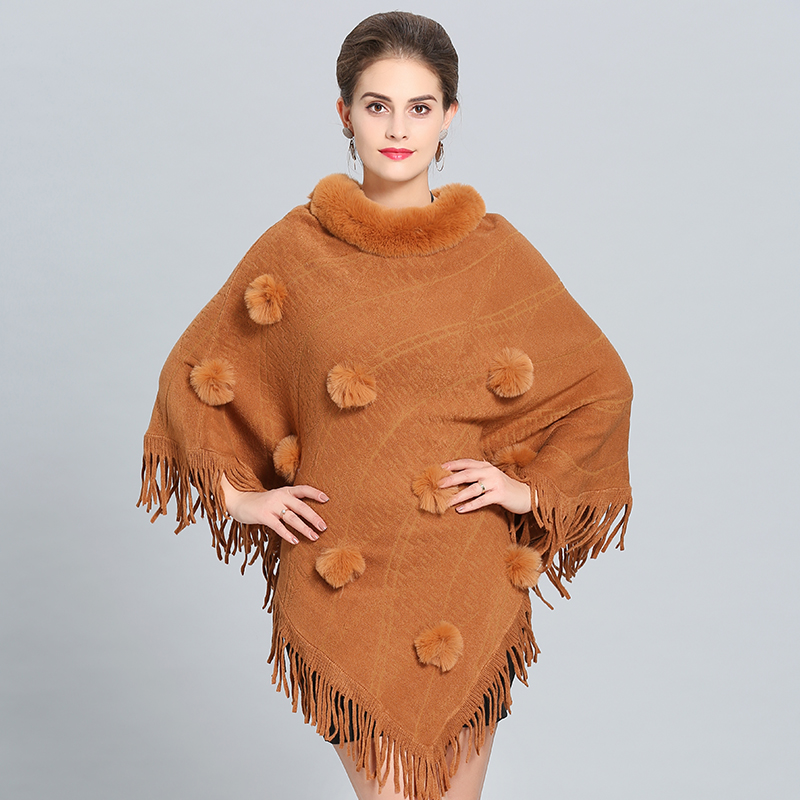 Winter women elegant fur coat faux Irregular tassel hem pullover capes fashion warm luxury Hairball knitted fur poncho, Beige
Winter women elegant fur coat faux Irregular tassel hem pullover capes fashion warm luxury Hairball knitted fur poncho, Beige