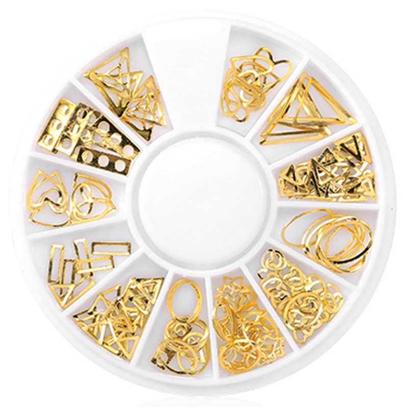3D Hollow Nail Art Decoration Mixed Shapes Geometry Golden Tips Diy Nail Art Tools Fashion Decorating Stickers Xy-17
3D Hollow Nail Art Decoration Mixed Shapes Geometry Golden Tips Diy Nail Art Tools Fashion Decorating Stickers Xy-17