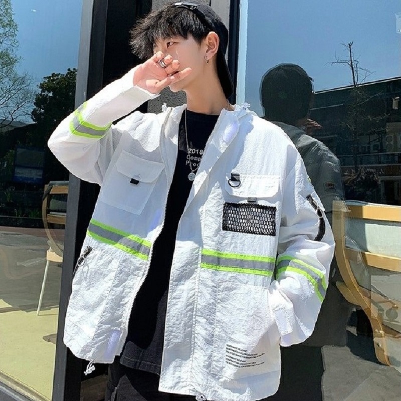 Reflective Jacket Mens Streetwear Harajuku Hoodie Men HipHop Hoodie Highstreet Oversize Coat Women Clothes New Hot Sale, Blue
Reflective Jacket Mens Streetwear Harajuku Hoodie Men HipHop Hoodie Highstreet Oversize Coat Women Clothes New Hot Sale, Blue