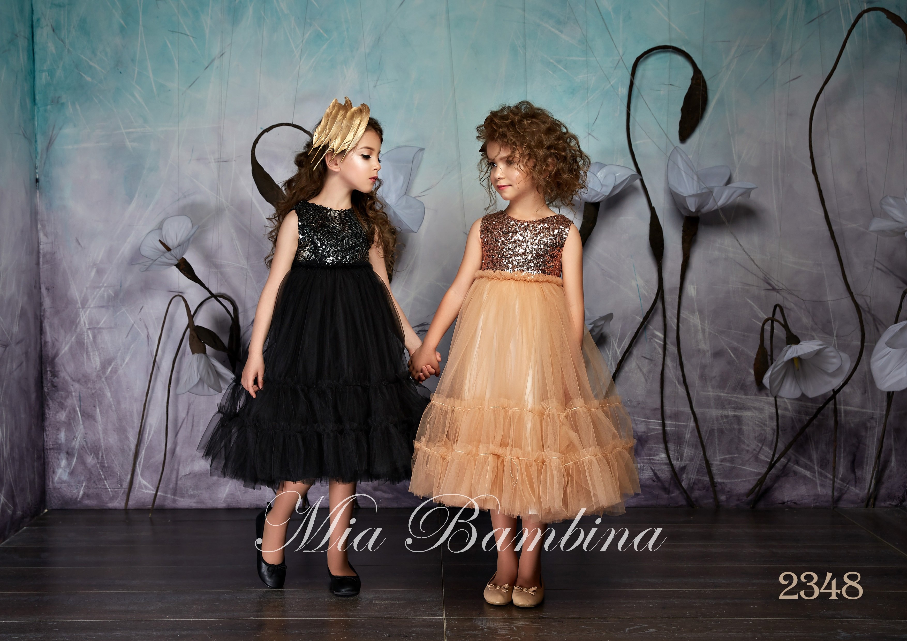 Modern A Line Flower Girl Dress Sleeveless Jewel Neck Tulle Lace Sequins Wedding Dress Tea Length Girl's Birthday Part