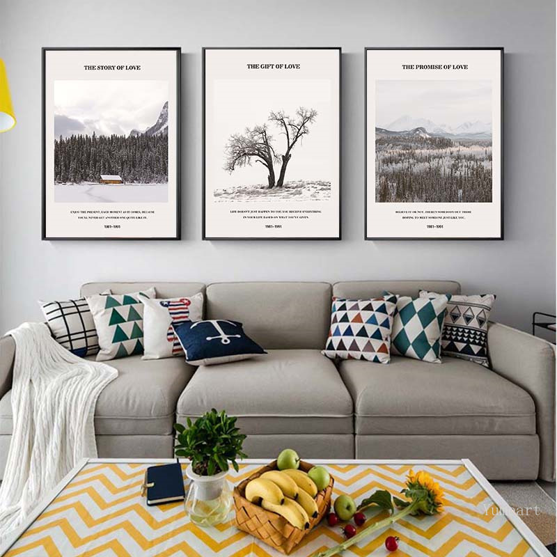 Wall Art Landscape Canvas Poster Nordic Style Print Winter Forest Tree Paintings Scandinavian Decoration Pictures Living Room
Wall Art Landscape Canvas Poster Nordic Style Print Winter Forest Tree Paintings Scandinavian Decoration Pictures Living Room